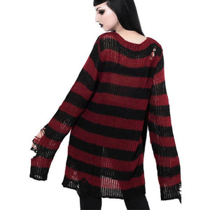 Witch Amanda Striped Loose Sweater(10 colors)