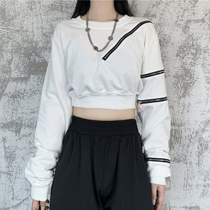 Loose Cropped Hoodie