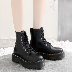 High-Heeled Platform Boots