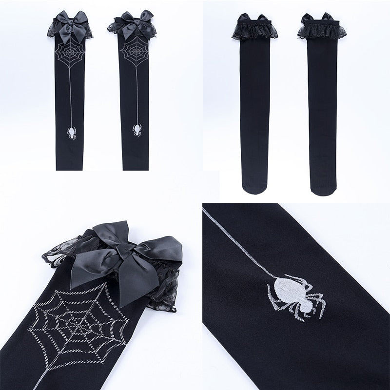 Over the knee Spider Socks