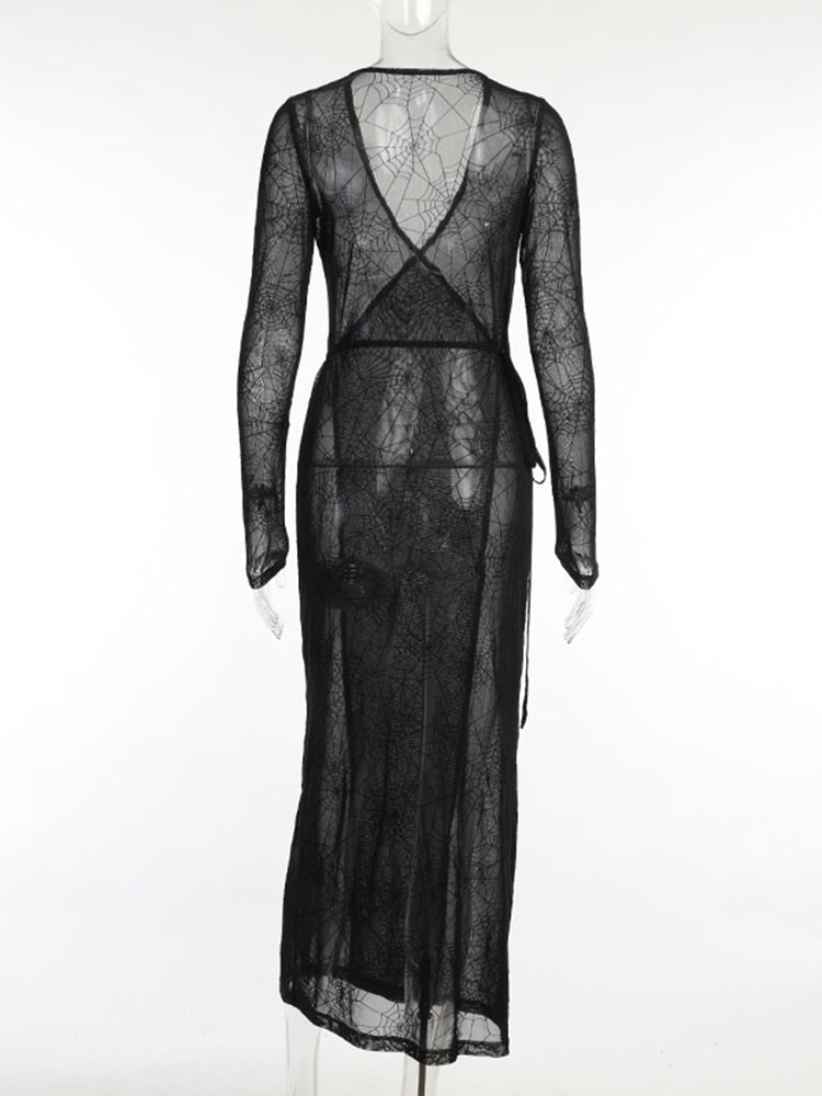 Spider Web Maxi Dress