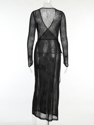 Spider Web Maxi Dress