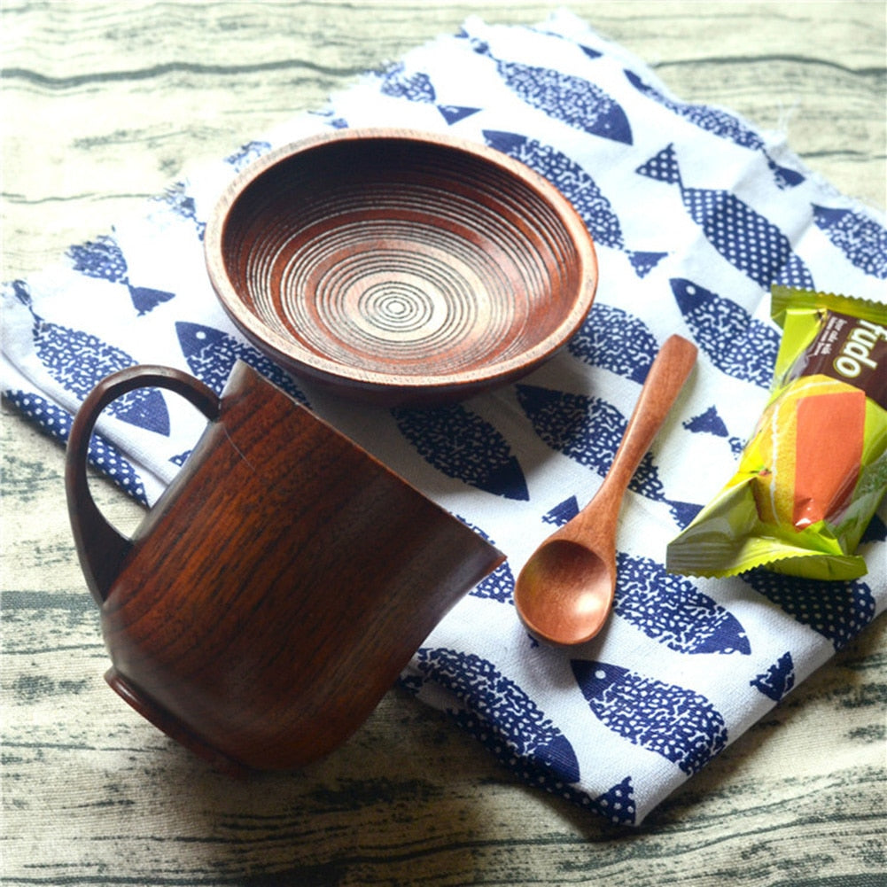 Handmade Wooden Cup Set