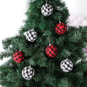 Plaid Balls Christmas Ornament