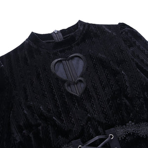 Velvet Heart Design Mini Dress