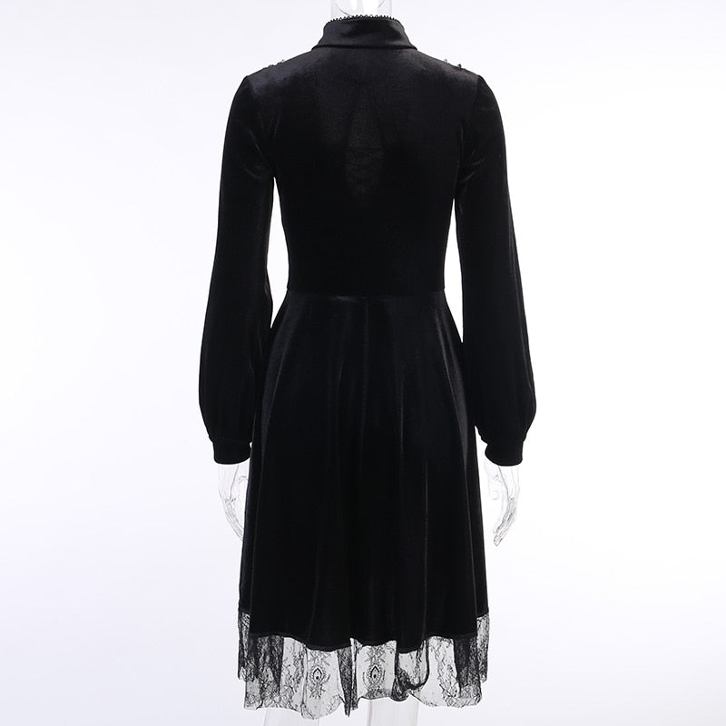 Witch Mortiana Velvet Dress