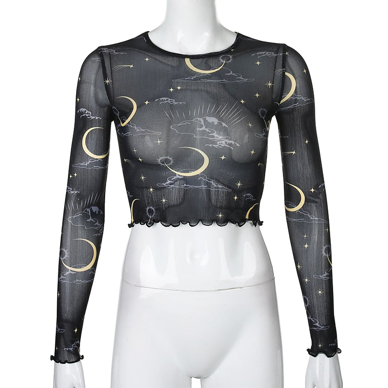 Night Sky Print T-Shirt