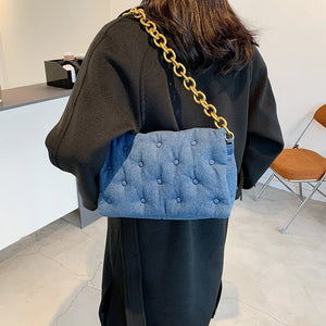 Shoulder Bag With Chain Handle