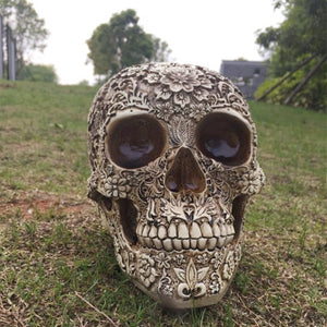 Garden Skull Statue