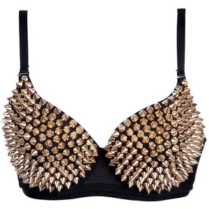 Spikes All Over Bra