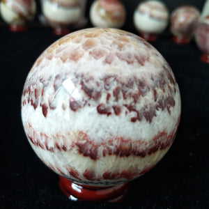 Natural Rhodochrosite Sphere