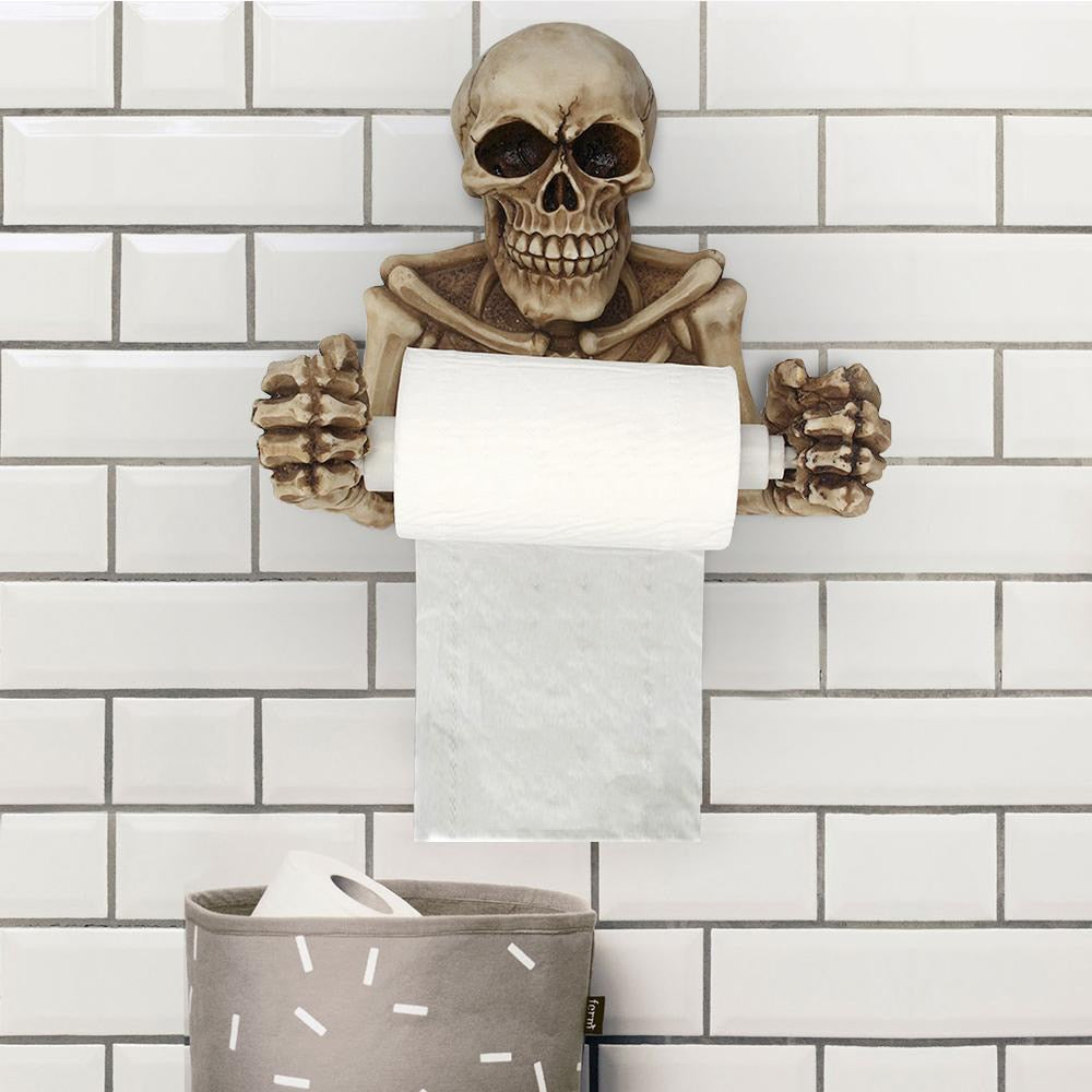 Skull Shaped Toilet Paper Holder