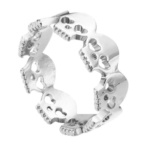 Skeleton Heads Shaped Ring