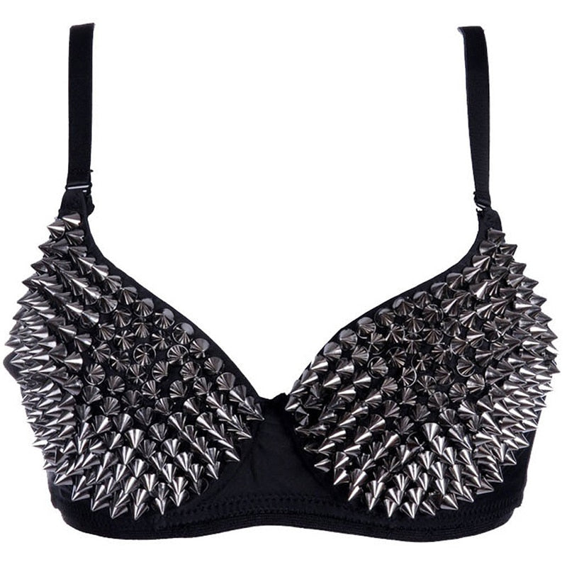 Spikes All Over Bra