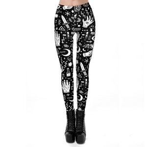 Ouija Black Leggings