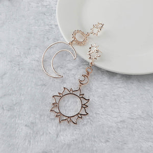 Asymmetric Drop Earrings