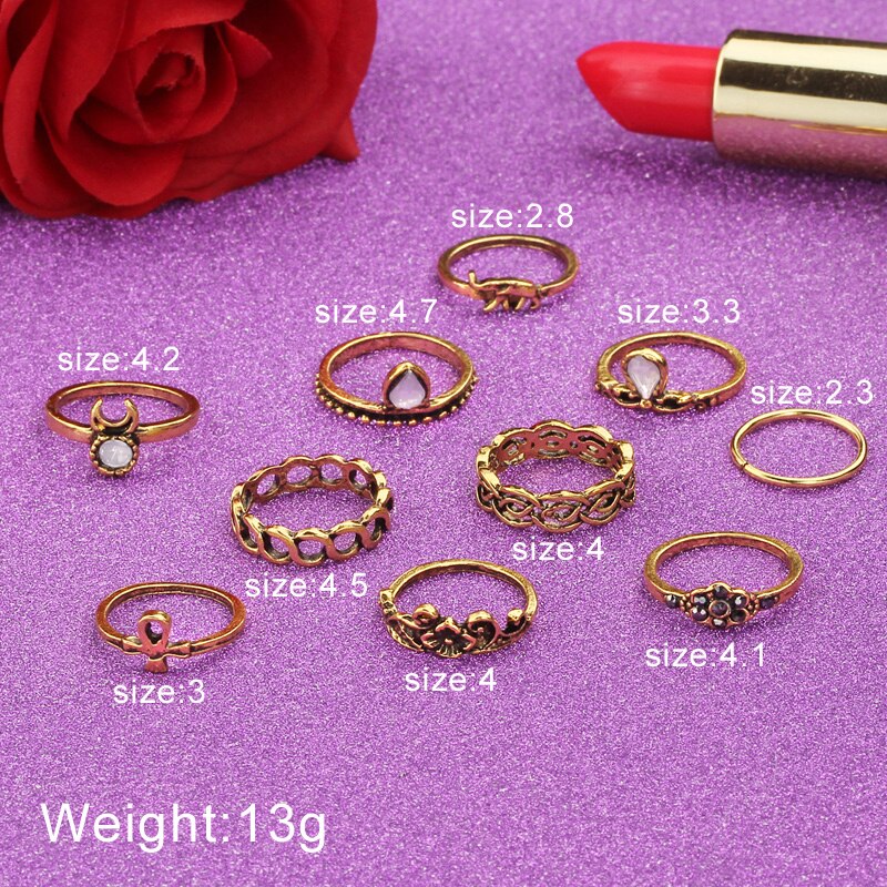 Witch Samantha Gold Ring Set