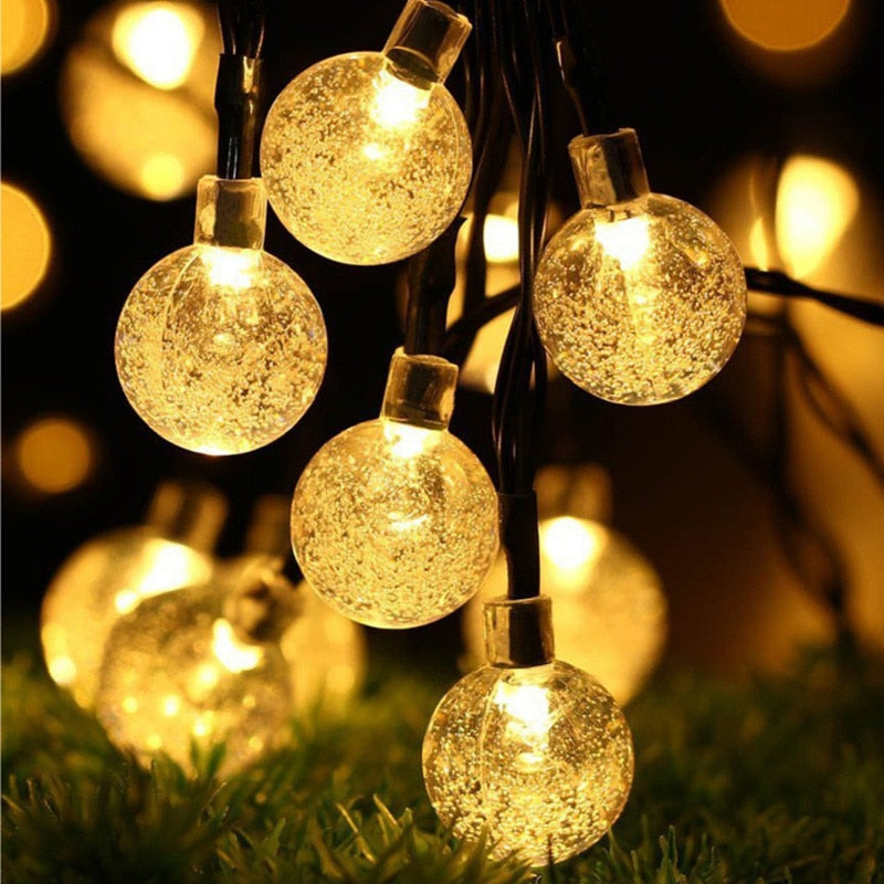 Christmas Light Crystal Balls