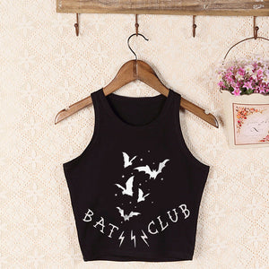 Bat Club Crop Top