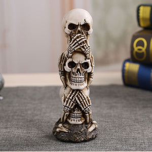 Three Skulls Sculpture