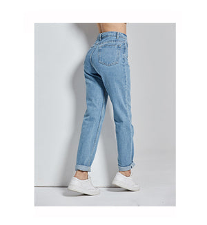 High Waist Boyfriend Jeans