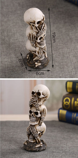 Three Skulls Sculpture