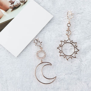 Asymmetric Drop Earrings