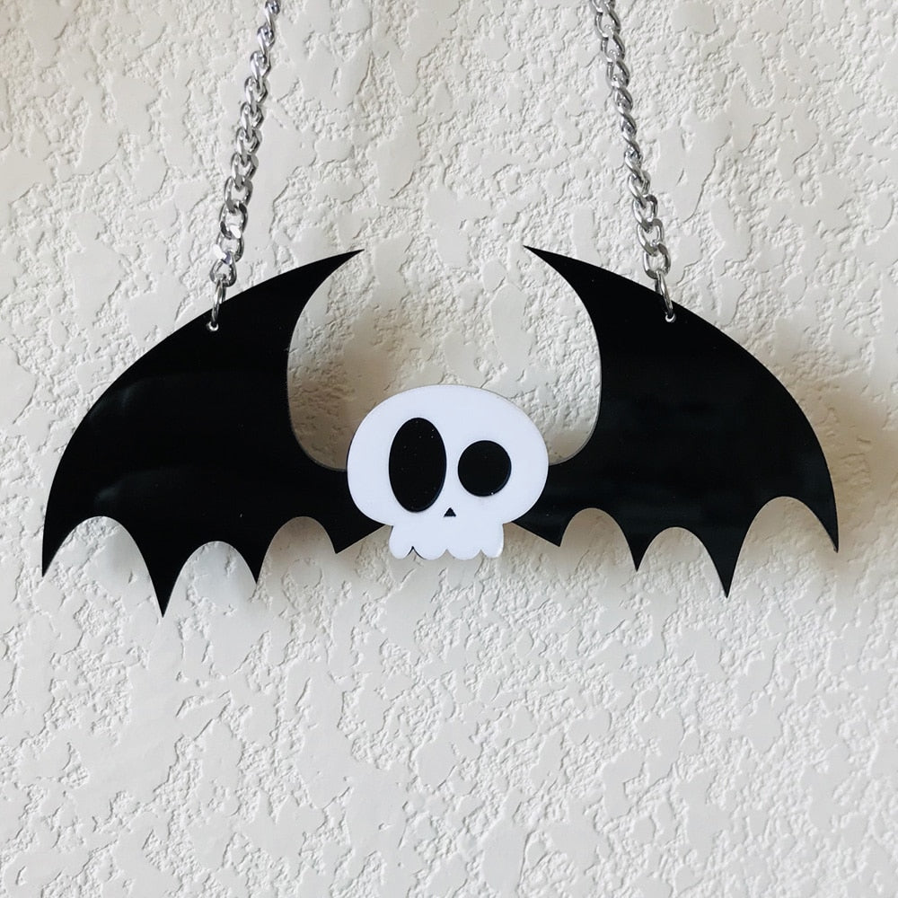 Flying Skull Necklace