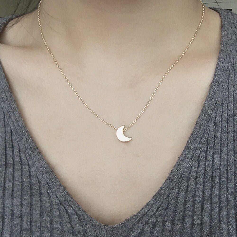 Tiny Moon Necklace