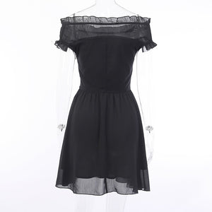 Chiffon Bandage Mini Dress