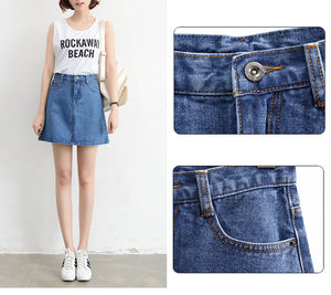 Mini Jean Skirt