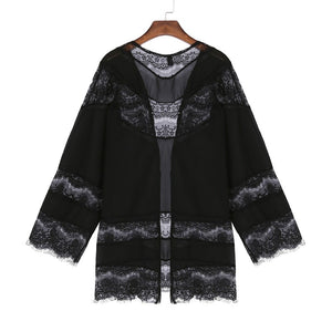 Lace Detail Kimono