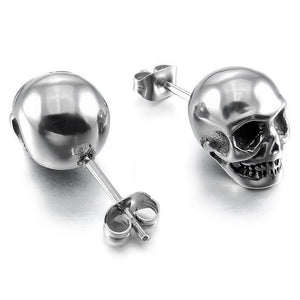 Skeleton Head Stud Earrings