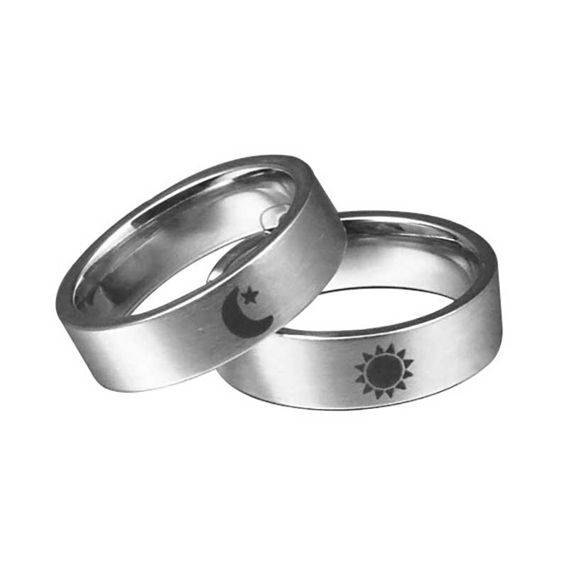 Sun And Moon Silver Ring