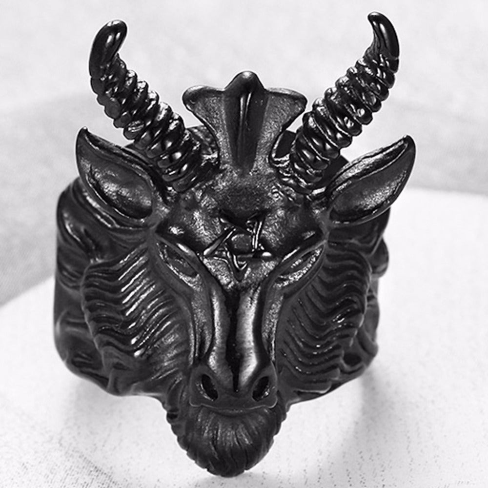 Satan Ram Goat Ring