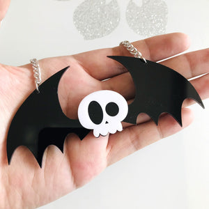 Flying Skull Necklace