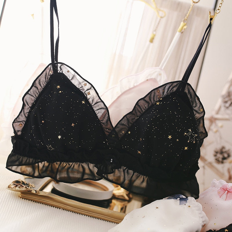 Night Sky Print Lingerie Set