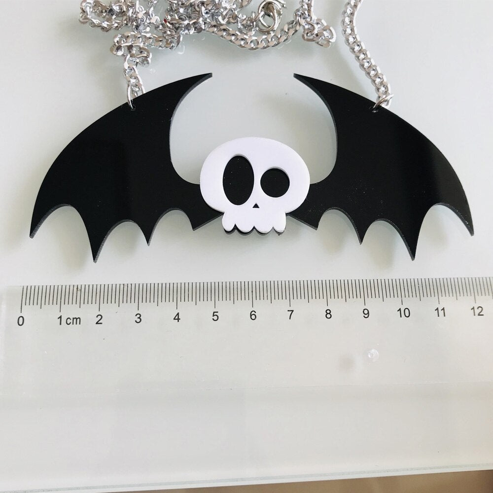 Flying Skull Necklace