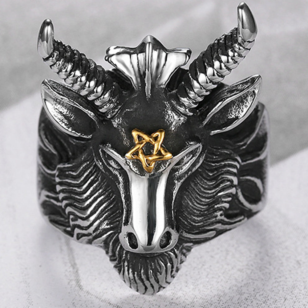 Satan Ram Goat Ring