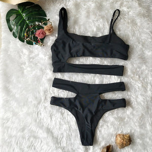 Cut Out Bikini Set