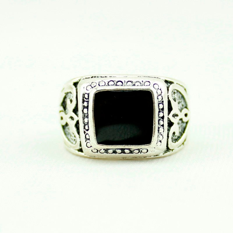 Square Stone Signet Ring