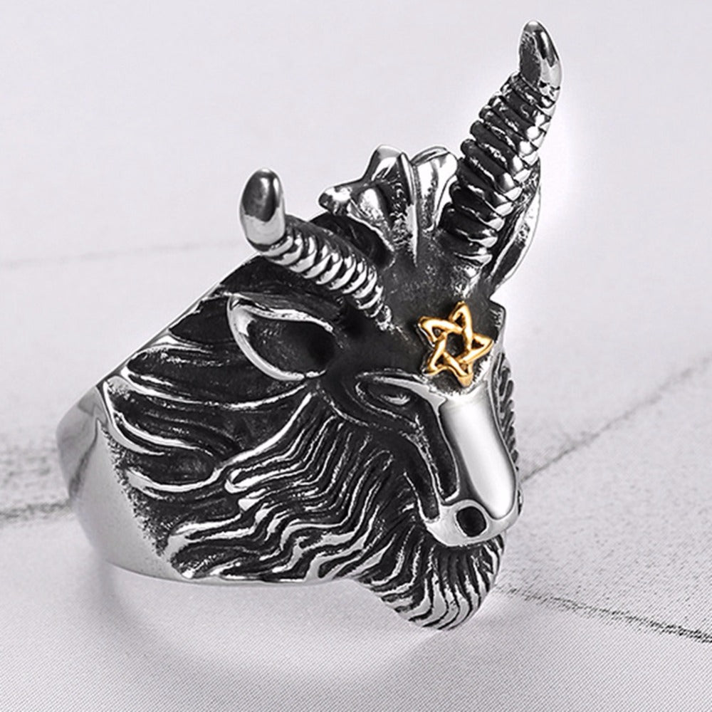 Satan Ram Goat Ring