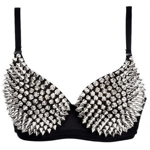 Spikes All Over Bra