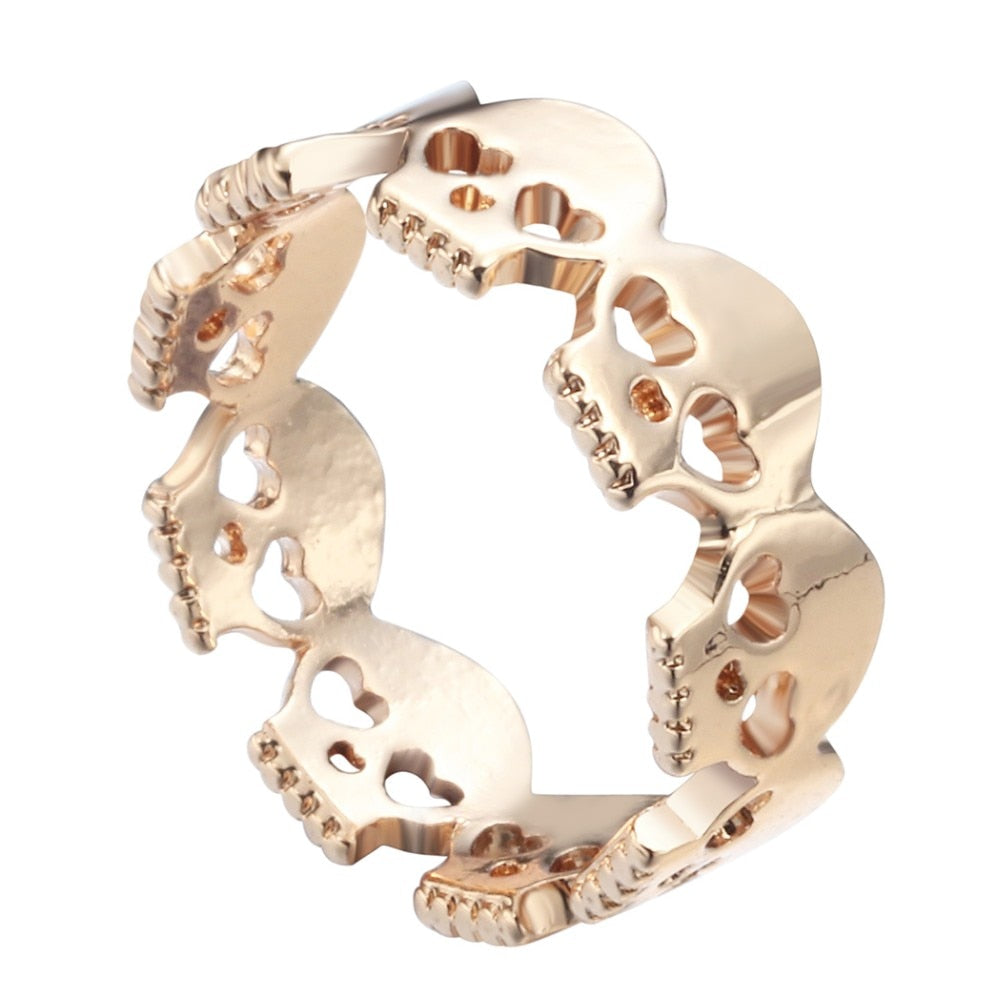 Skeleton Heads Shaped Ring