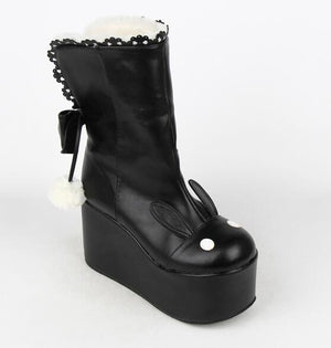 Rabbit Shaped Platform Boots