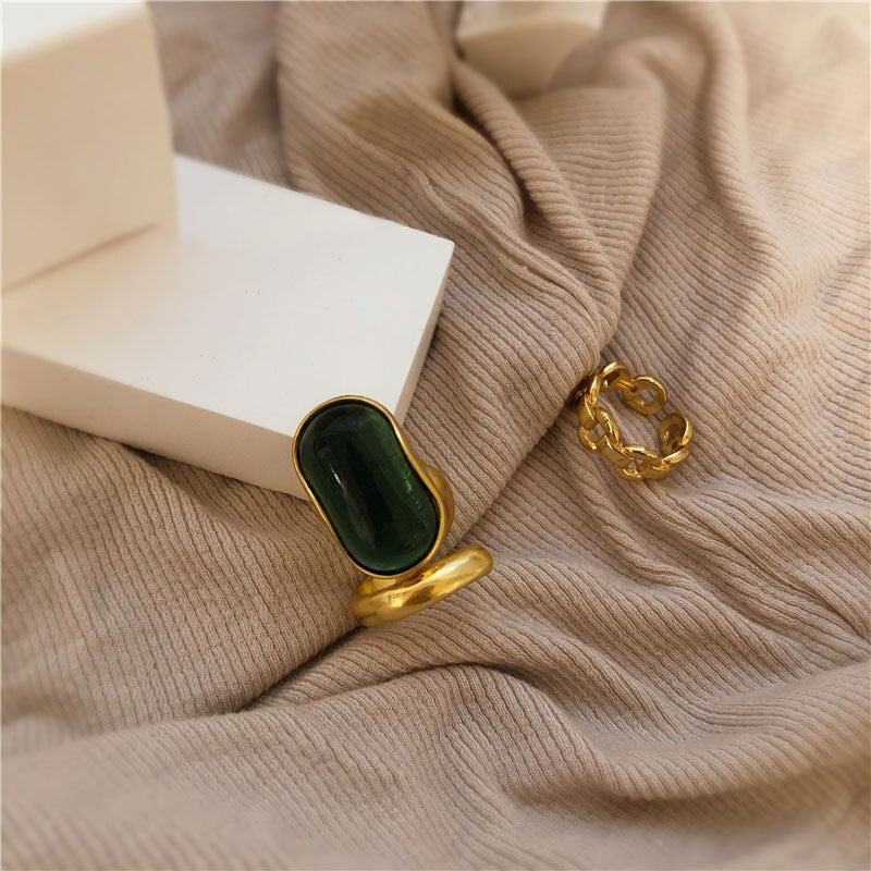 Green Stone Ring