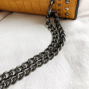 Crossbody Bag In Croc Design