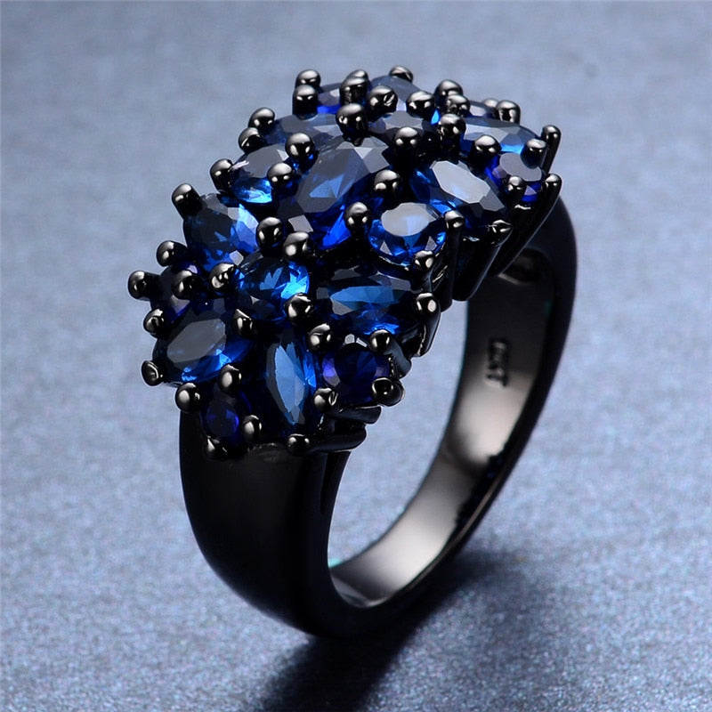 Zircon Flower Shaped Ring