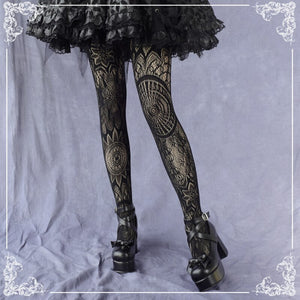 Gothic Geometric Design Stockings