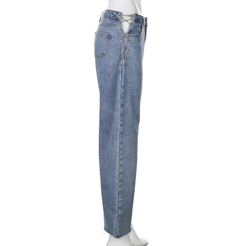 Witch Bellona Chain Design Jeans